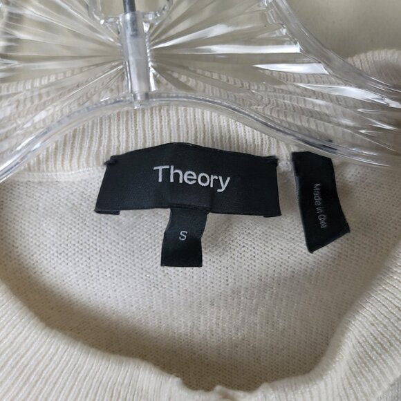Theory Cap Short Sleeve 100% Cashmere Sweater Top Knit - Picture 9 of 12